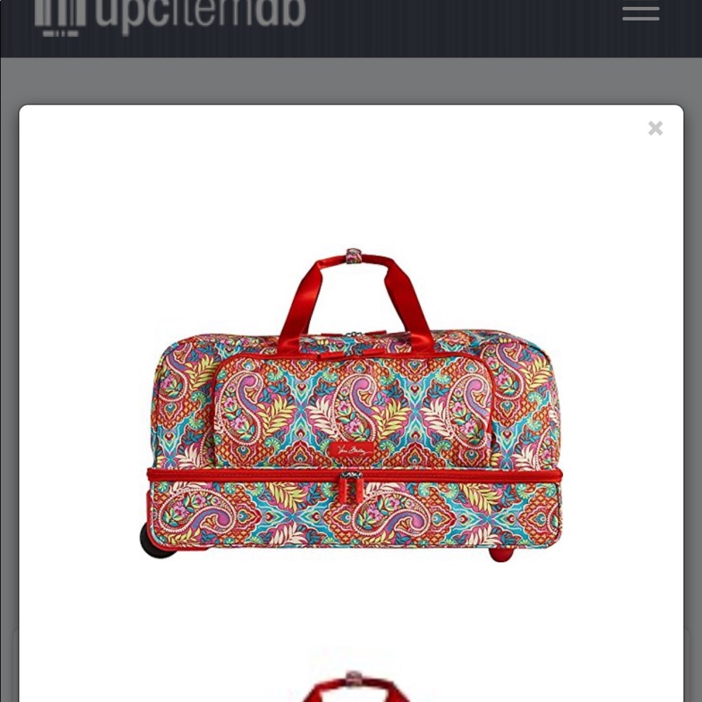 Vera Bradley Large tolling duffle